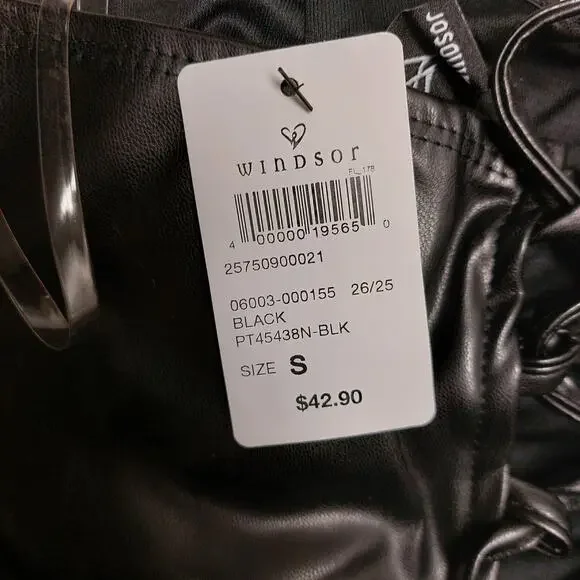 Lace-Up Allure Faux Leather Bustier Top (Windsor) - Small - Picture 3 of 5